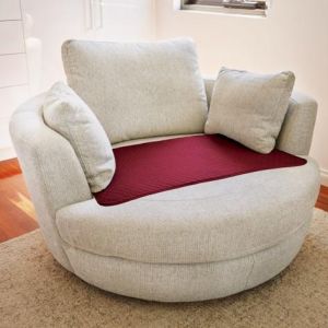 Waterproof Non-Slip Chair Pad Regular Large 54x87cm 1500ml - Burgundy 1028B