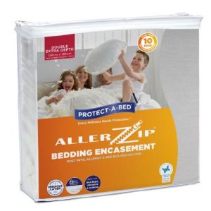 Allerzip Fully Encased Extra Depth Mattress Protector - Double