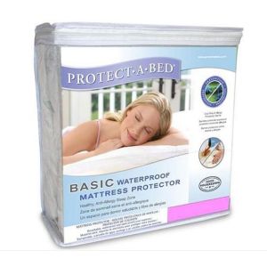 Basic Smooth Polyester Waterproof Mattress Protector - Double
