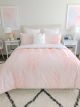 Stay Dry Durabreath Botanica Peach Quilt Cover Set King Single STAYCC5DBBTPH
