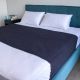 Waterproof Absorbent Bed Pad Single 90x100cm Navy AQBED2010-S-NVY