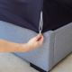 Waterproof Mattress Encasement Single 91.5x188cm Navy FWPMSZIP-S-NVY