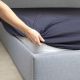 Minappi Fitted Waterproof Bed Sheet Mattress Protector Queen 153x203cm Waterproof Navy FWPS-Q-NVY