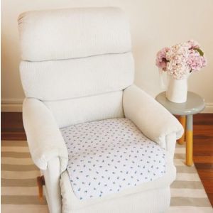 Waterproof Non-Slip Chair Pad Regular Medium 50x60cm 1000ml - Floral 1021F